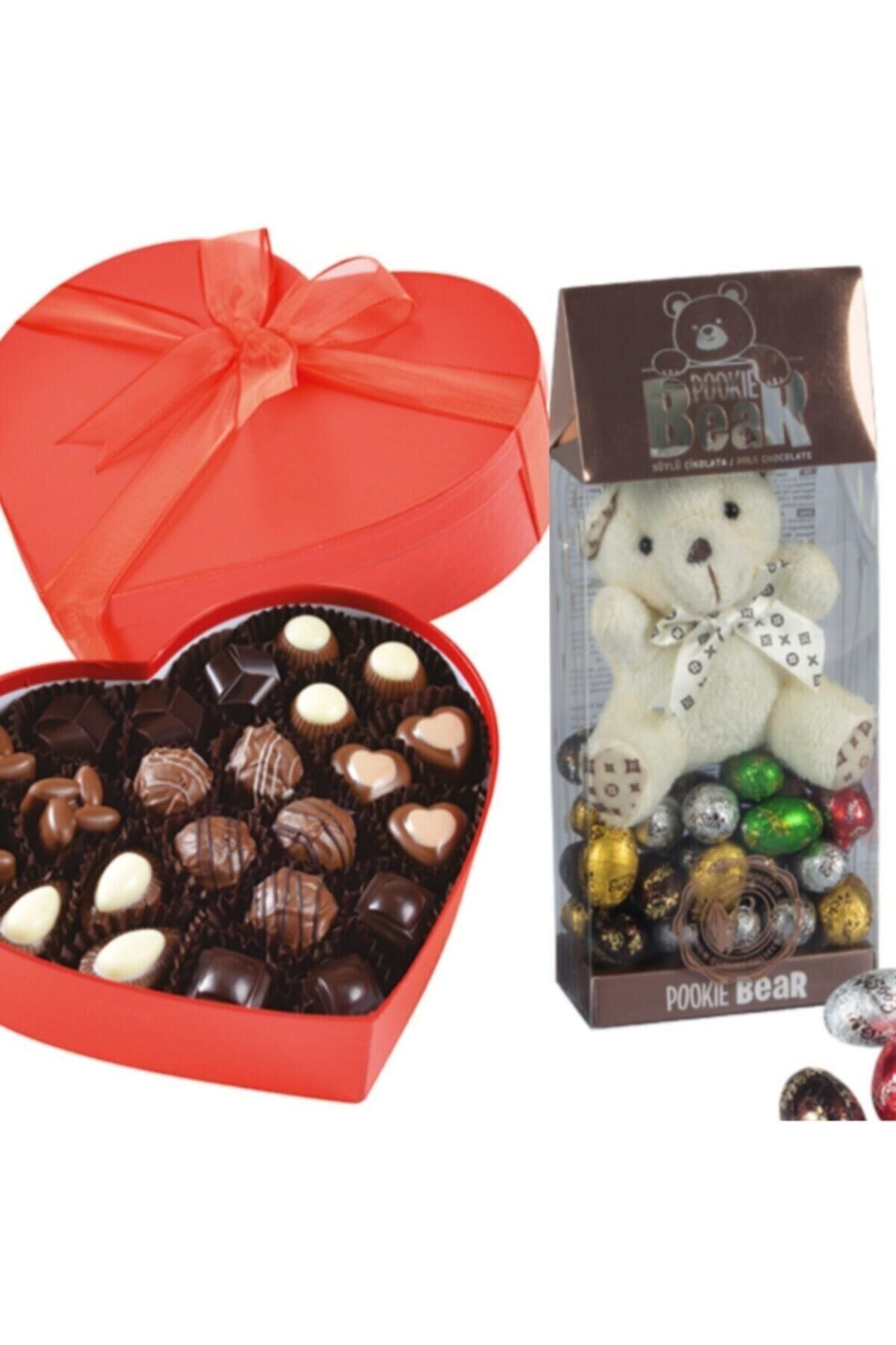 Pookıe Bear Oyuncaklı Sütlü 130 Gr + Büyük Kalp 285 Gr