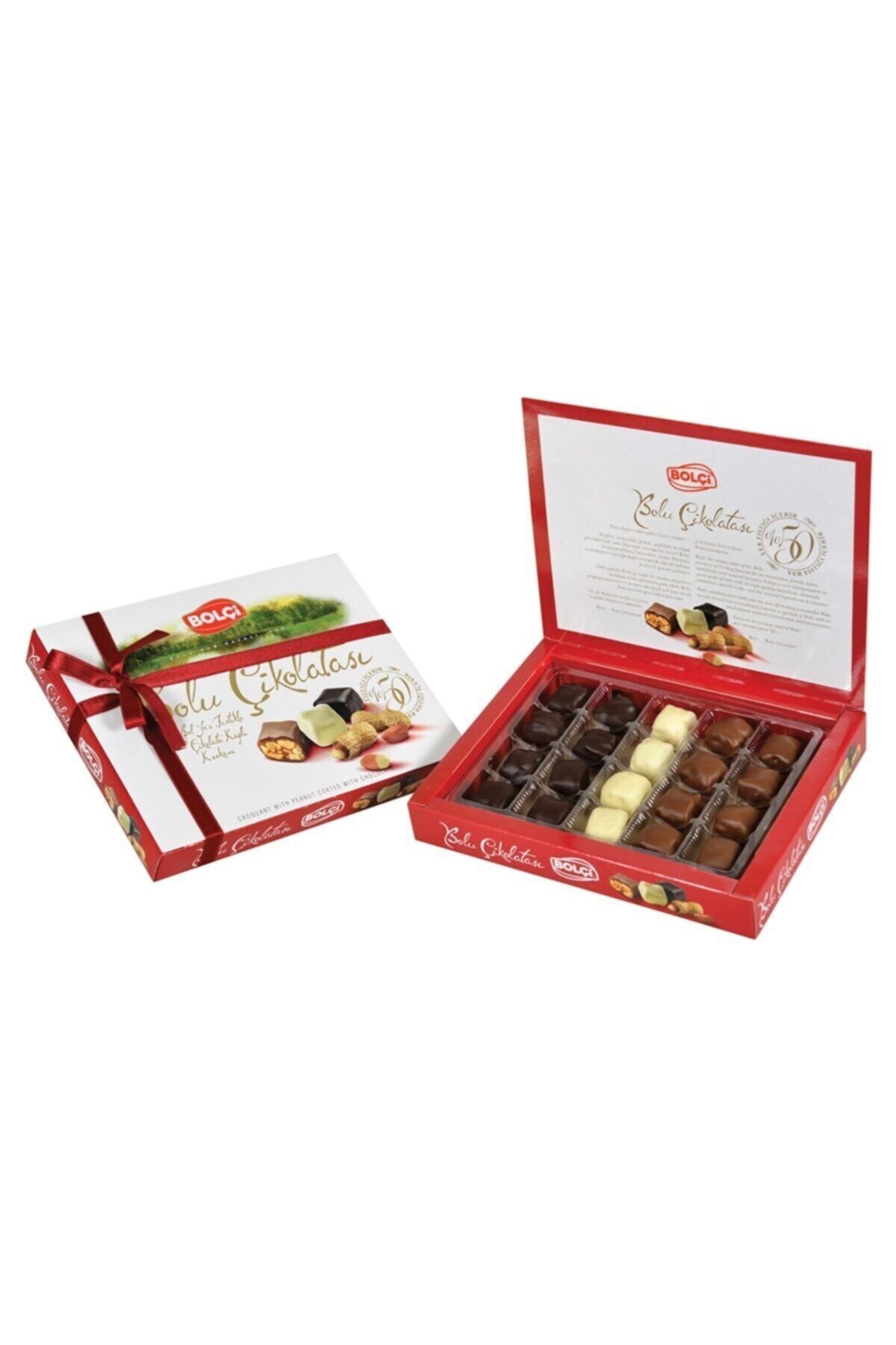 Hediyelik Yer Fıstıklı Karışık Bolu Çikolatası 160gram