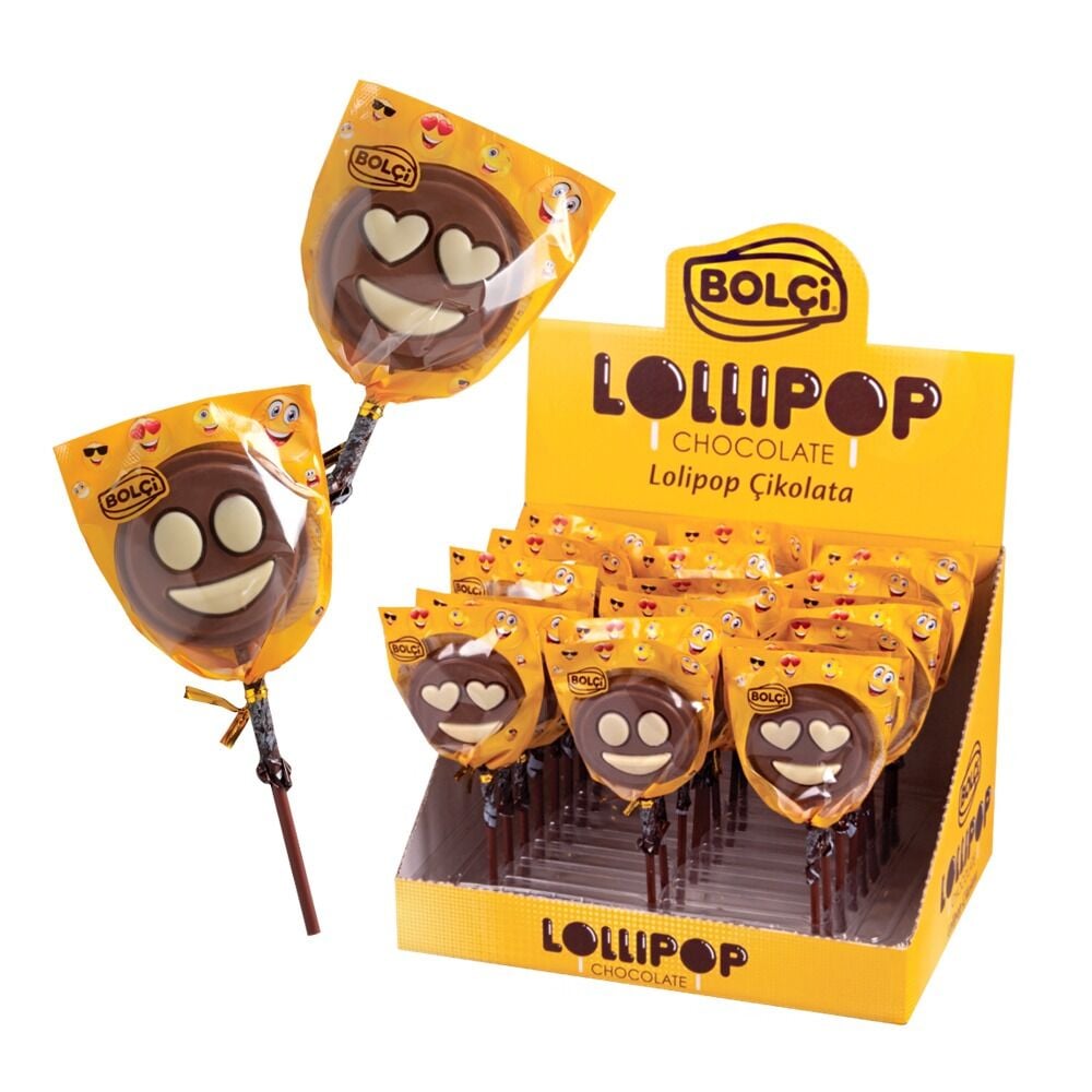 Sütlü Lolıpop Çikolata 24 Gr X 24 Adet