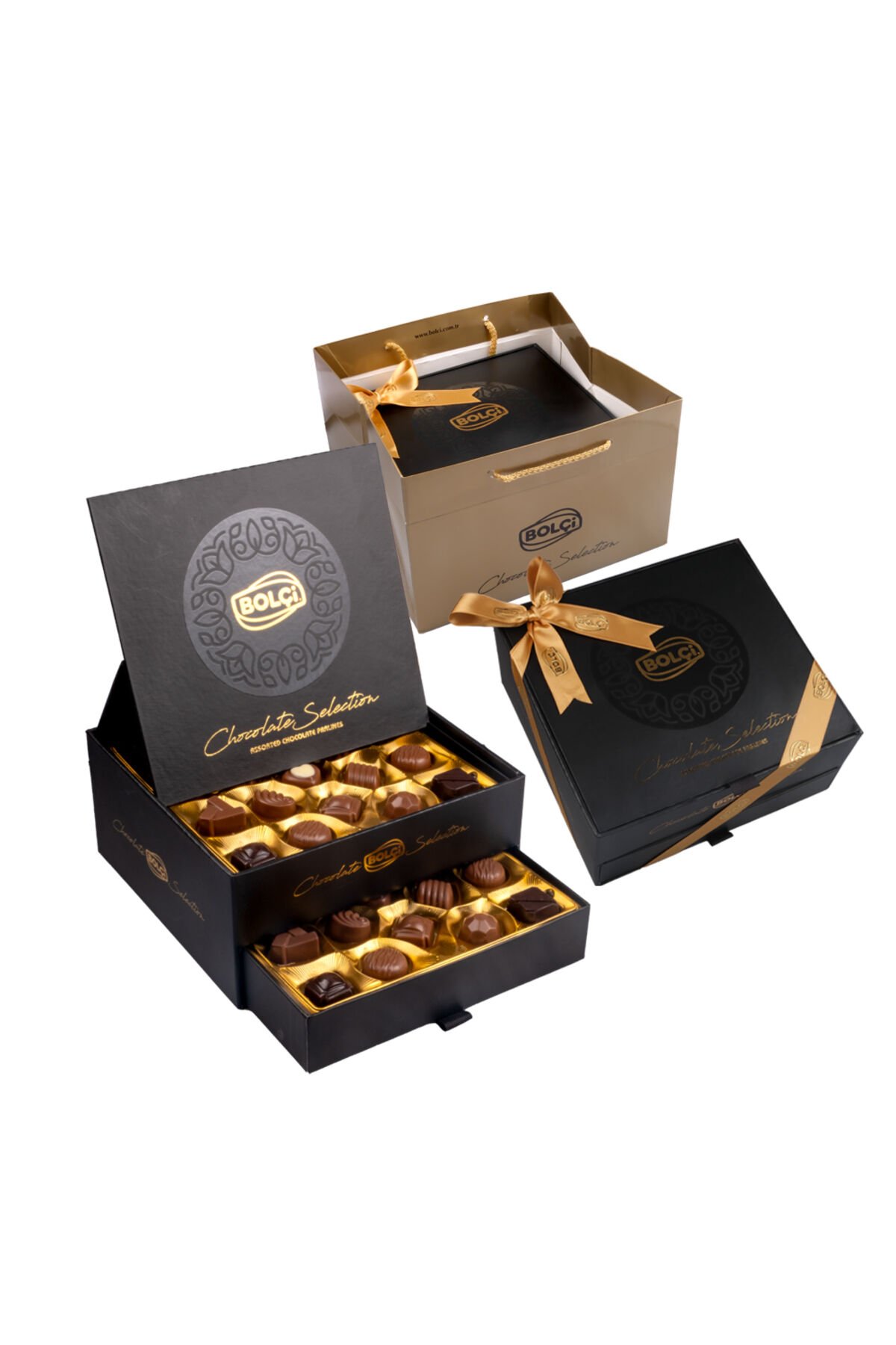 CHOCOLATE SELECTION 380 GR (ÇEKMECELİ KUTU) SİYAH