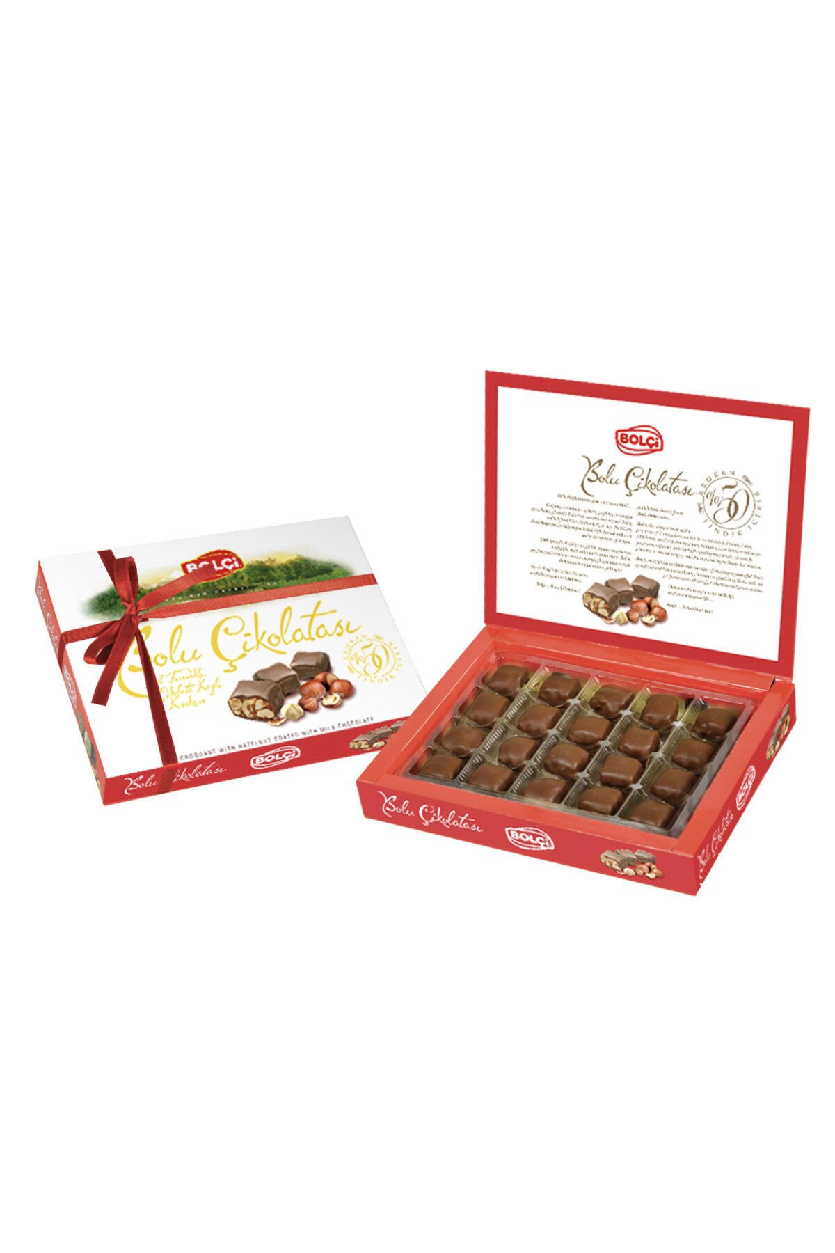 SÜTLÜ FINDIKLI 160 GR BOLU ÇİKOLATASI (KIRMIZI)