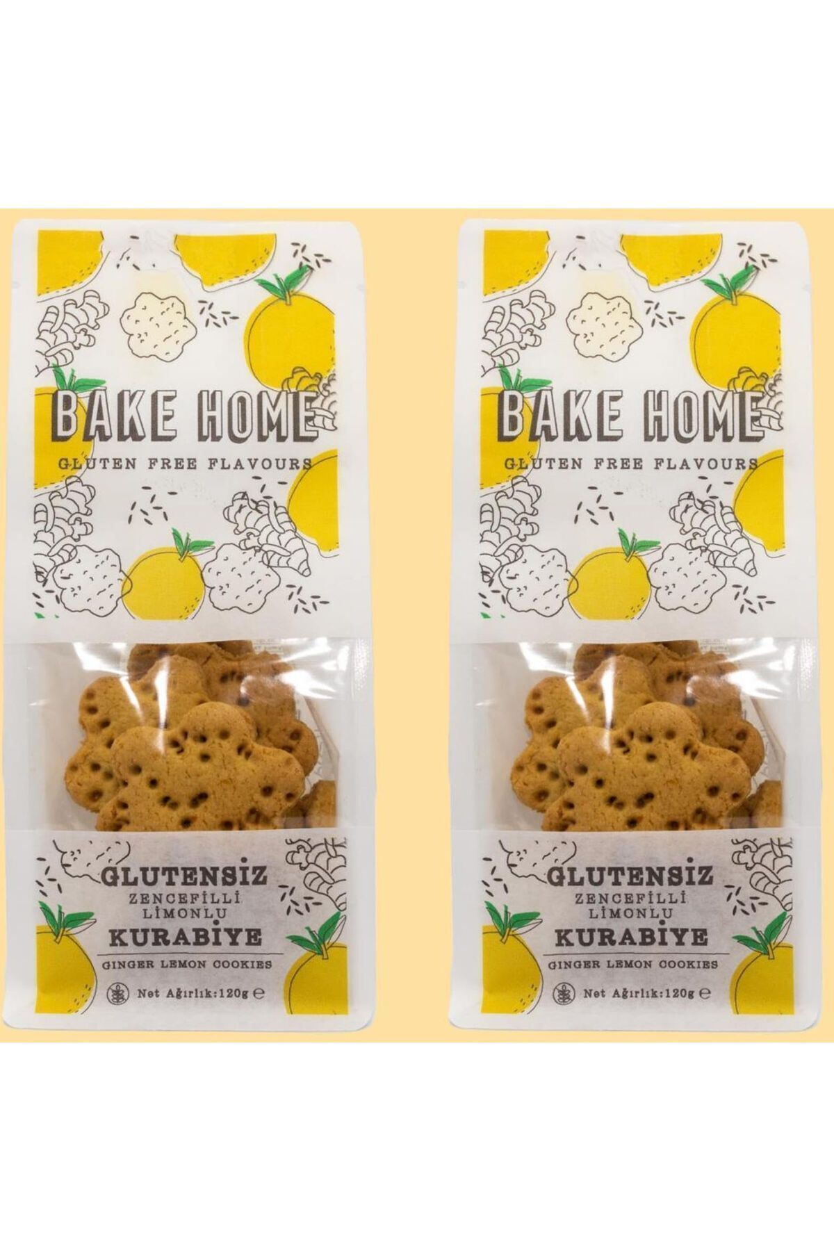 Glutensiz Zencefilli Limonlu Kurabiye 2 Adet