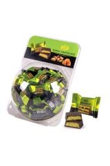 Dubai Çikolatası Fıstıklı Kadayıf Dolgulu Bitter Kare Flowpack Çikolata 16 Gr 10`lu