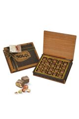 Sütlü Fındıklı Bolu Çikolatası Ahşap Kutu 160gr