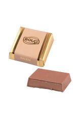 Badem Gianduja Dolgulu Sütlü Kare Çikolata (16 gr ) 400 gr