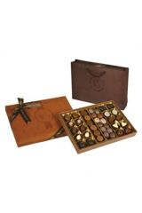 Deri Taba Hediye Çikolata Kutu 500g