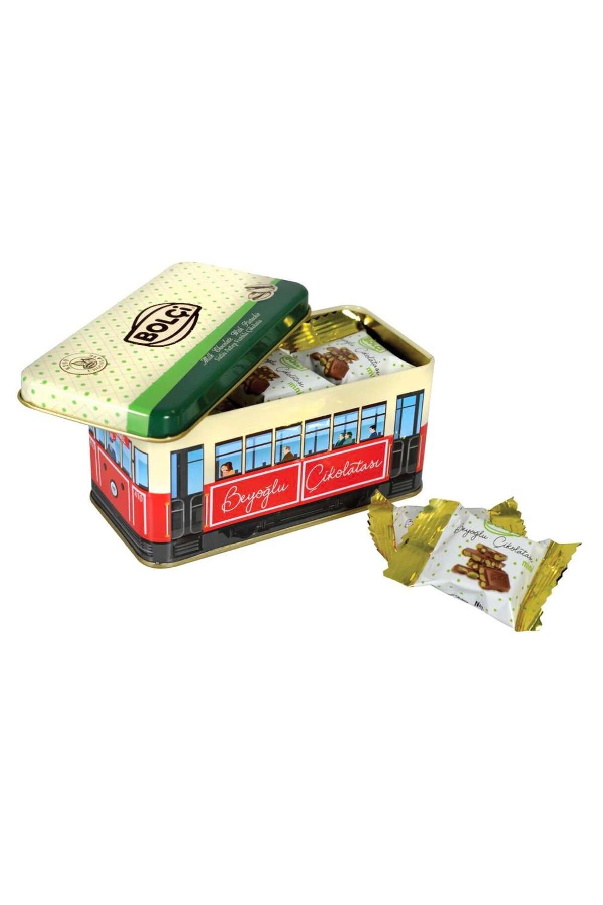 Tramvay Kutu Antep Fıstıklı Beyoğlu Çikolatası 225 g