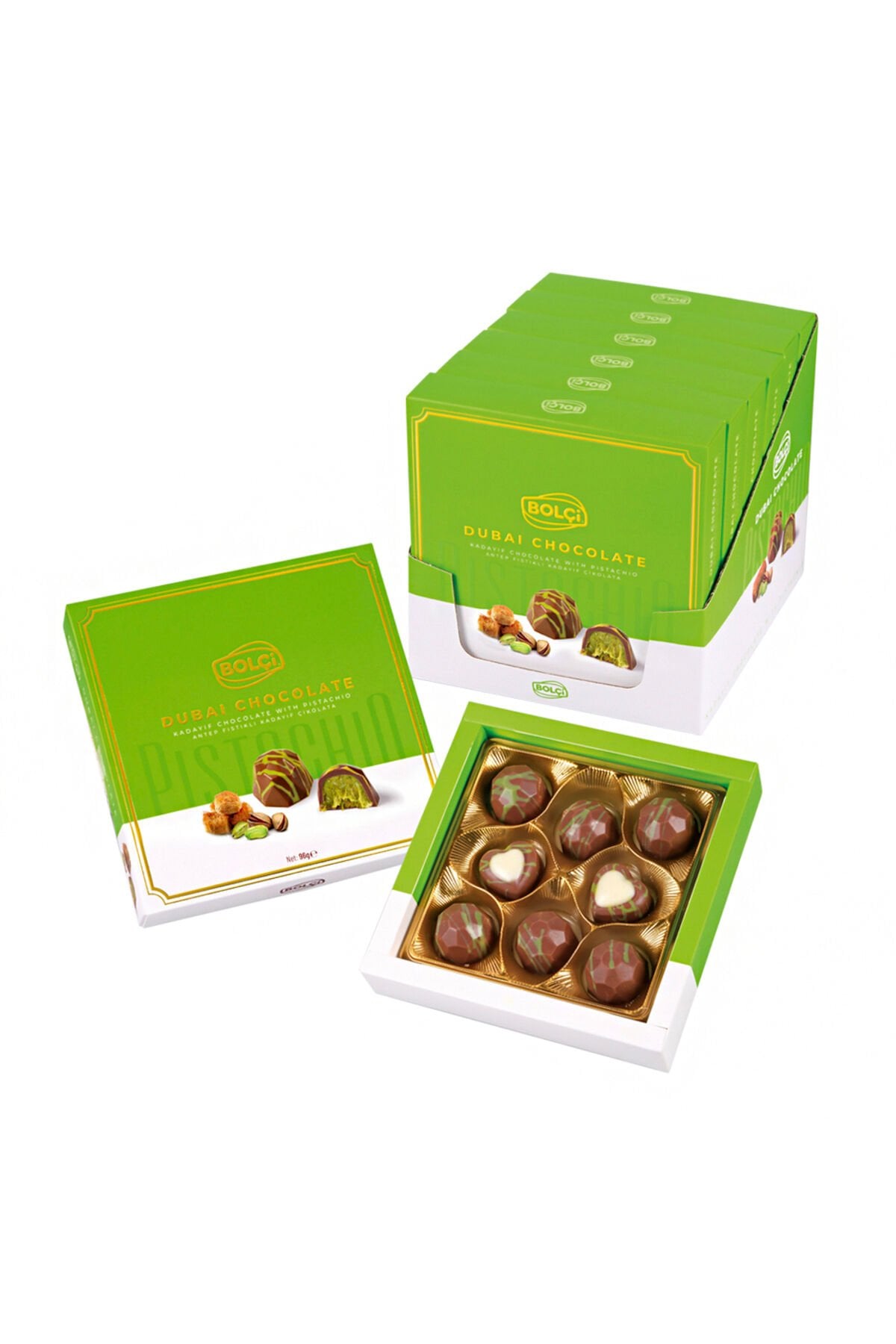 Dubai Fıstıklı Kad.dolgulu Çikolata 96 gr