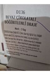 BEYAZ ÇİKOLATALI BÖĞÜRTLENLİ DRAJE 500 gr