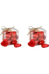 Küp Mini Kalp Kutu 100 Gr X 6 Adet
