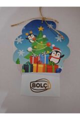 Figürlü Çikolata 80 gr penguenli çam ağacı