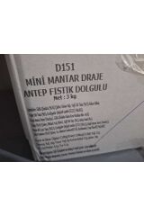 MİNİ MANTAR DRAJE ANTEP FISTIK DOLGULU 500 gr