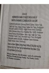 Hindistan Ceviz Dolgulu Sütlü Kare Çikolata 400 gr