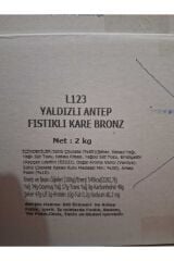 YALDIZLI ANTEP FISTIKLI KARE BRONZ 500 gr