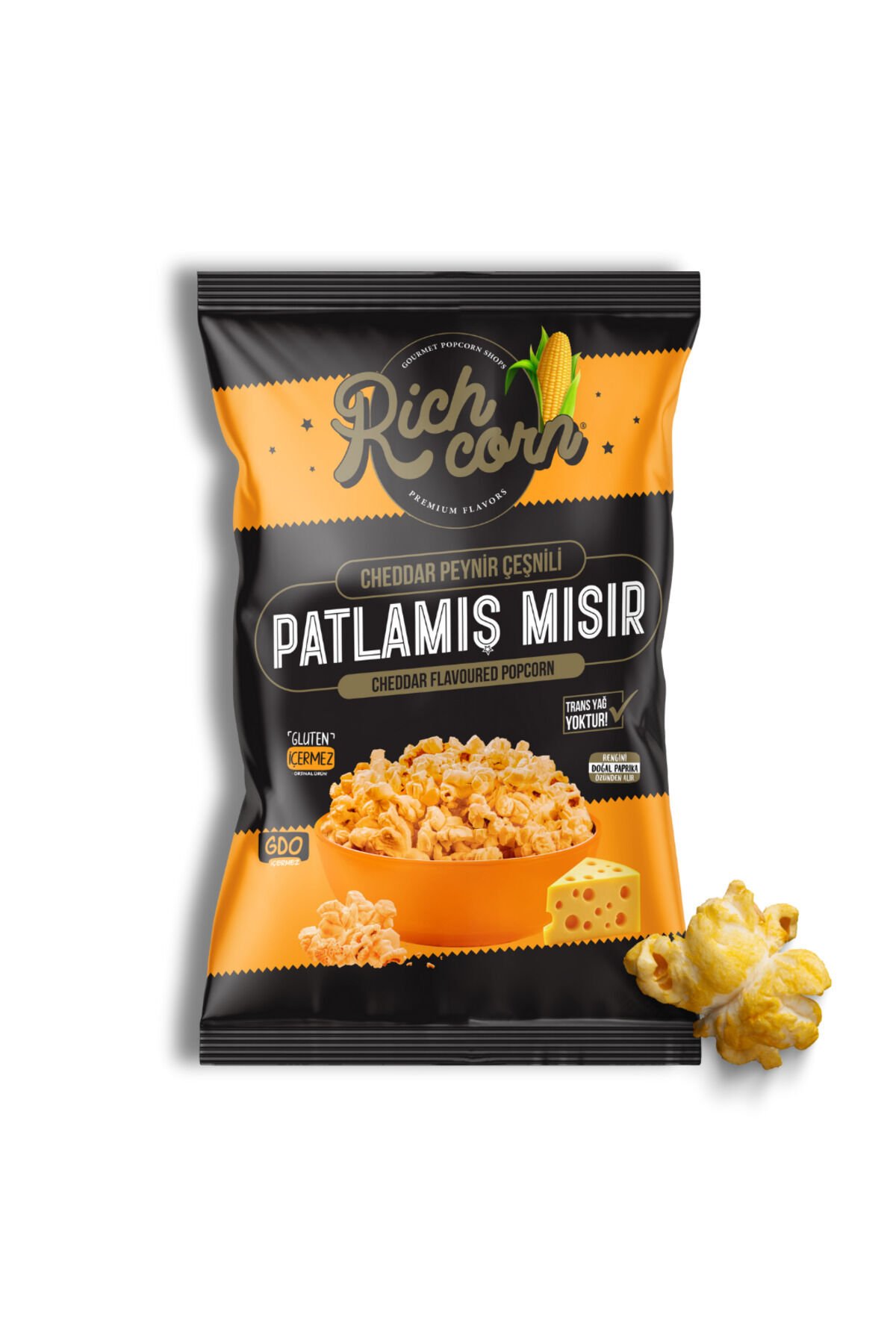 Cheddar Peynir Çeşnili Patlamış Mısır