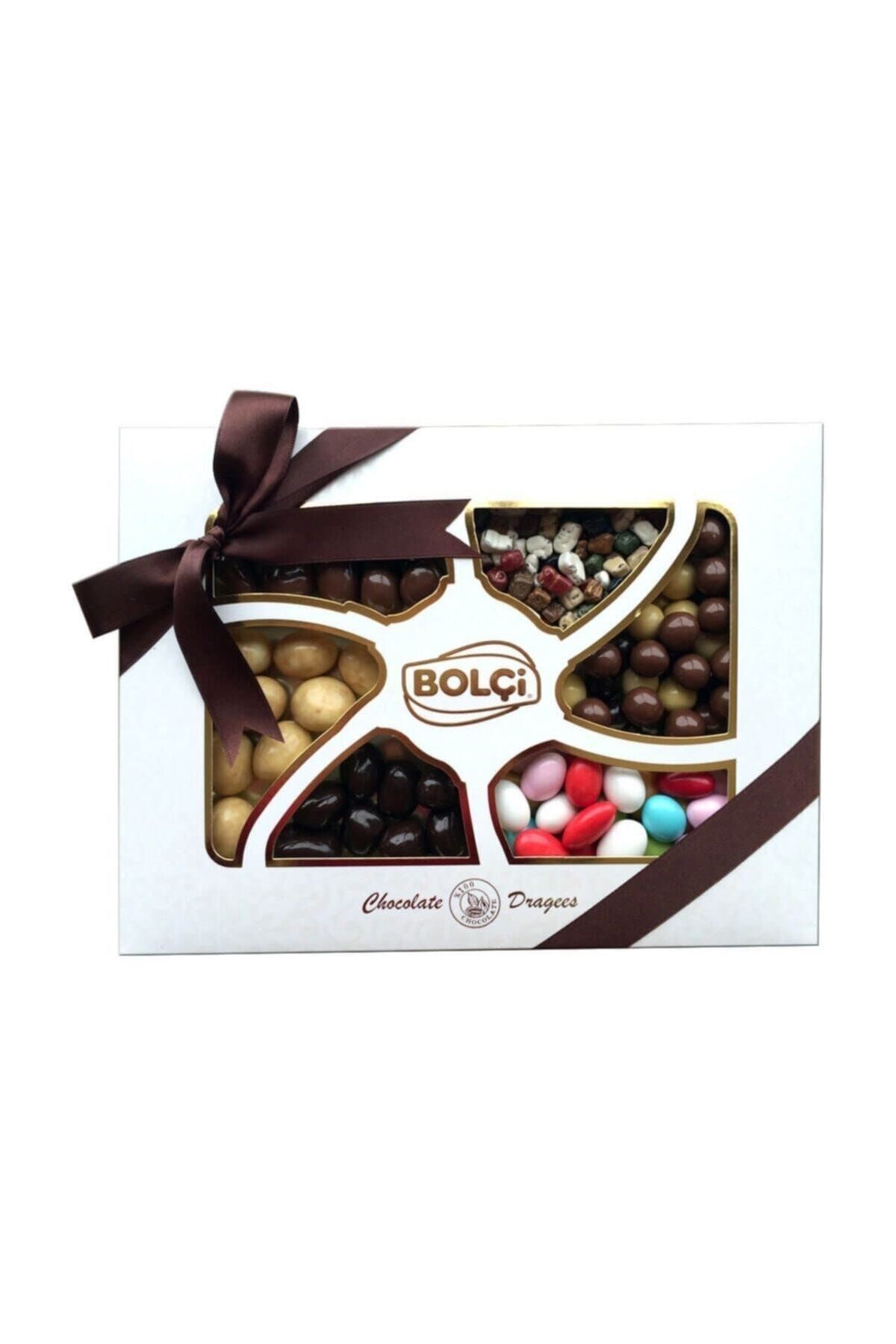 Pencereli Karışık Çikolata Draje Kutu 500 gr