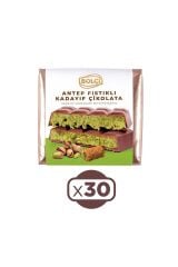 Fıstıklı Kadayıf Dolgulu Sütlü Dubai Çikolatası 100 Gr x 30 Adet