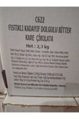 BİTTER FISTIKLI KADAYIF DOLGULU 16 GR KARE  Dubai Çikolatası 500gr