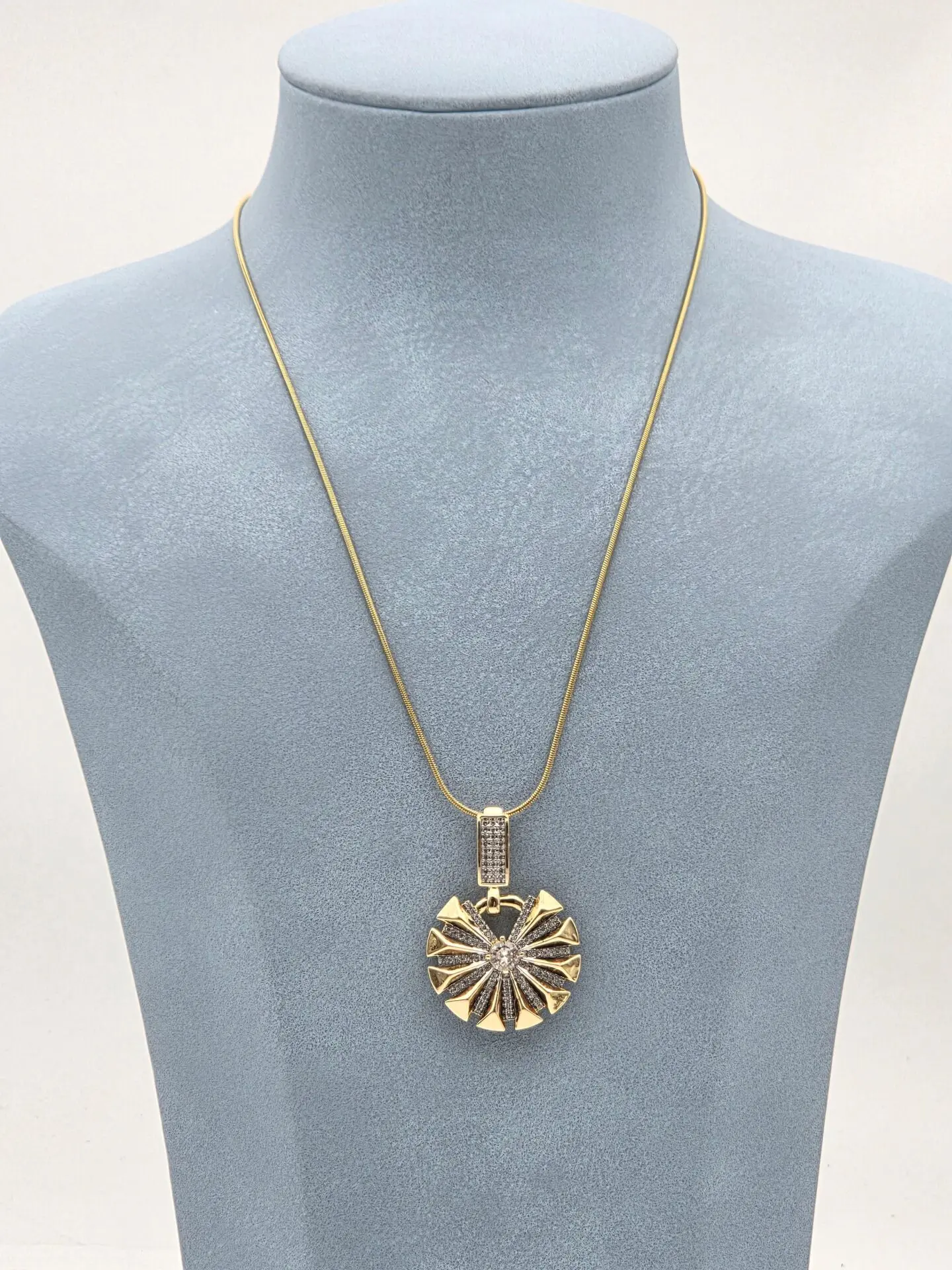 Çelik Çift Renk Kolye 45cm // KOLYE-5945