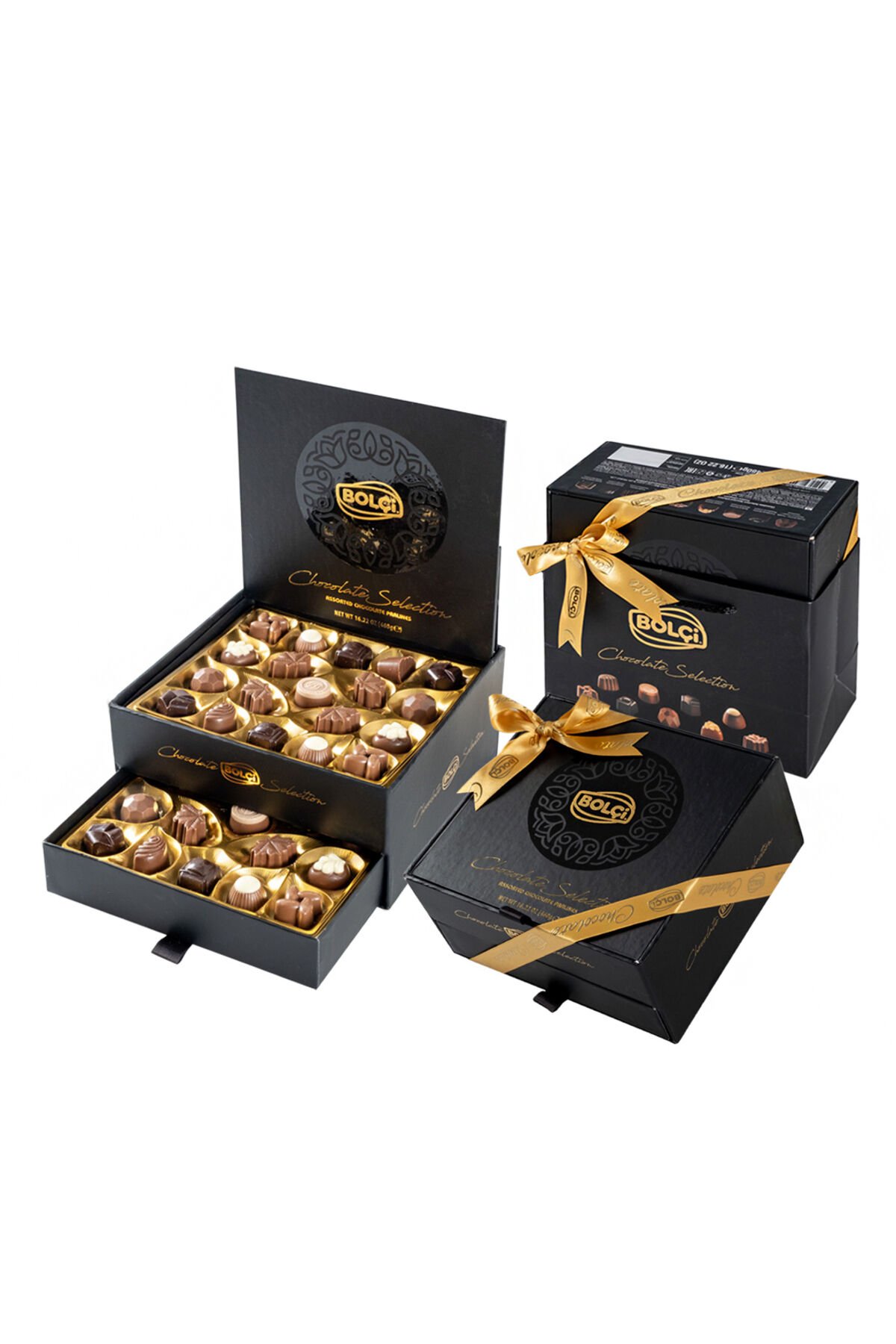 CHOCOLATE SELECTION 460 GR (ÇEKMECELİ KUTU) SİYAH