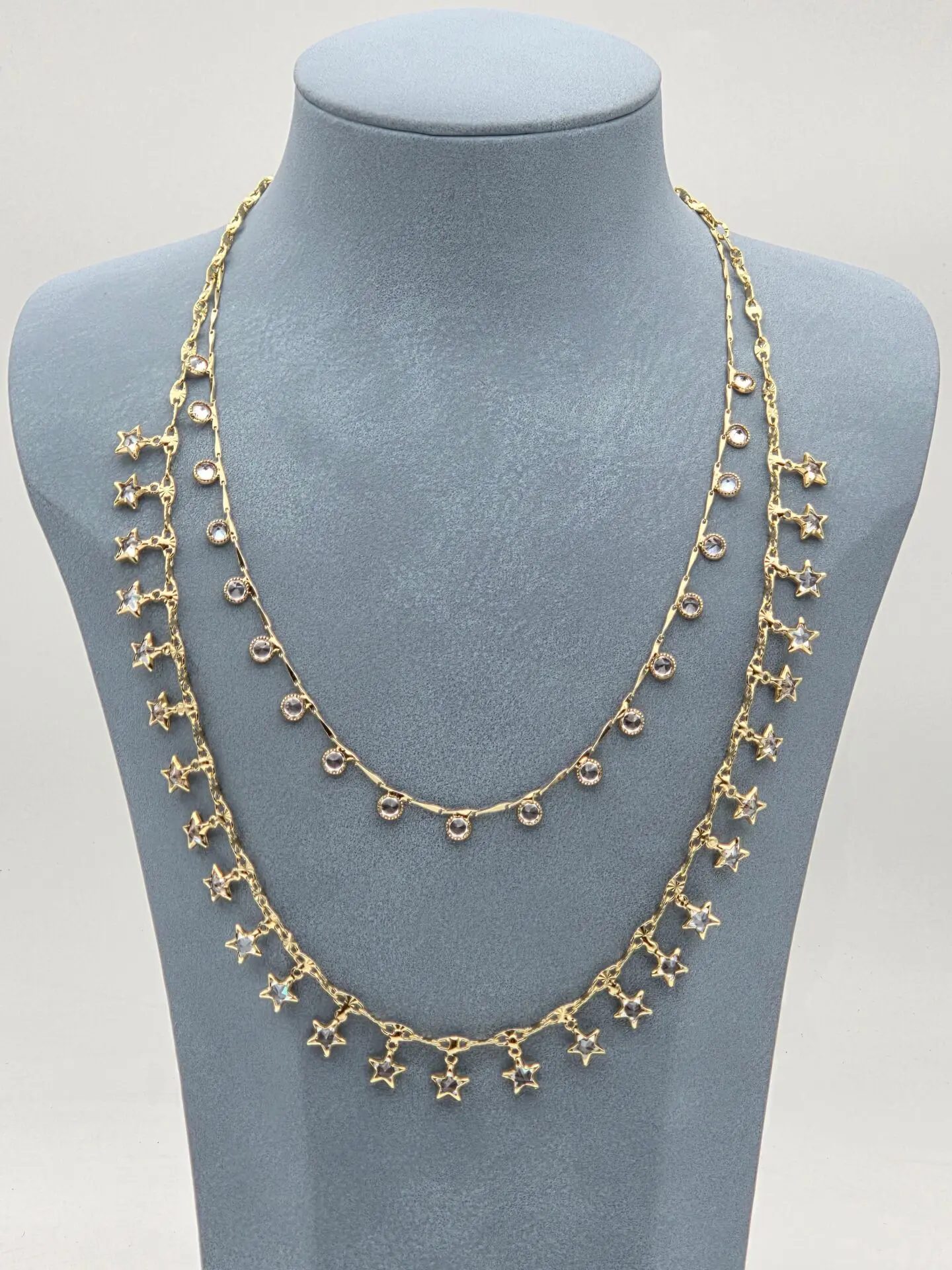 LUXURY 2`li Kombin Kolye // KOLYE-5911