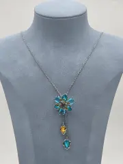 Çelik Çiçek Kolye // KOLYE-5847