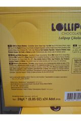 Sütlü Lolipop Çikolata 24g 24 adet