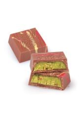 SÜTLÜ FISTIKLI KADAYIF DOLGULU DUBAİ ÇİKOLATASI 16 GR KARE  250 gr