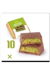 SÜTLÜ FISTIKLI KADAYIF DOLGULU DUBAİ ÇİKOLATASI 16 GR 10 ADET