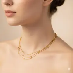 Çelik Kolye 45cm // KOLYE-5632