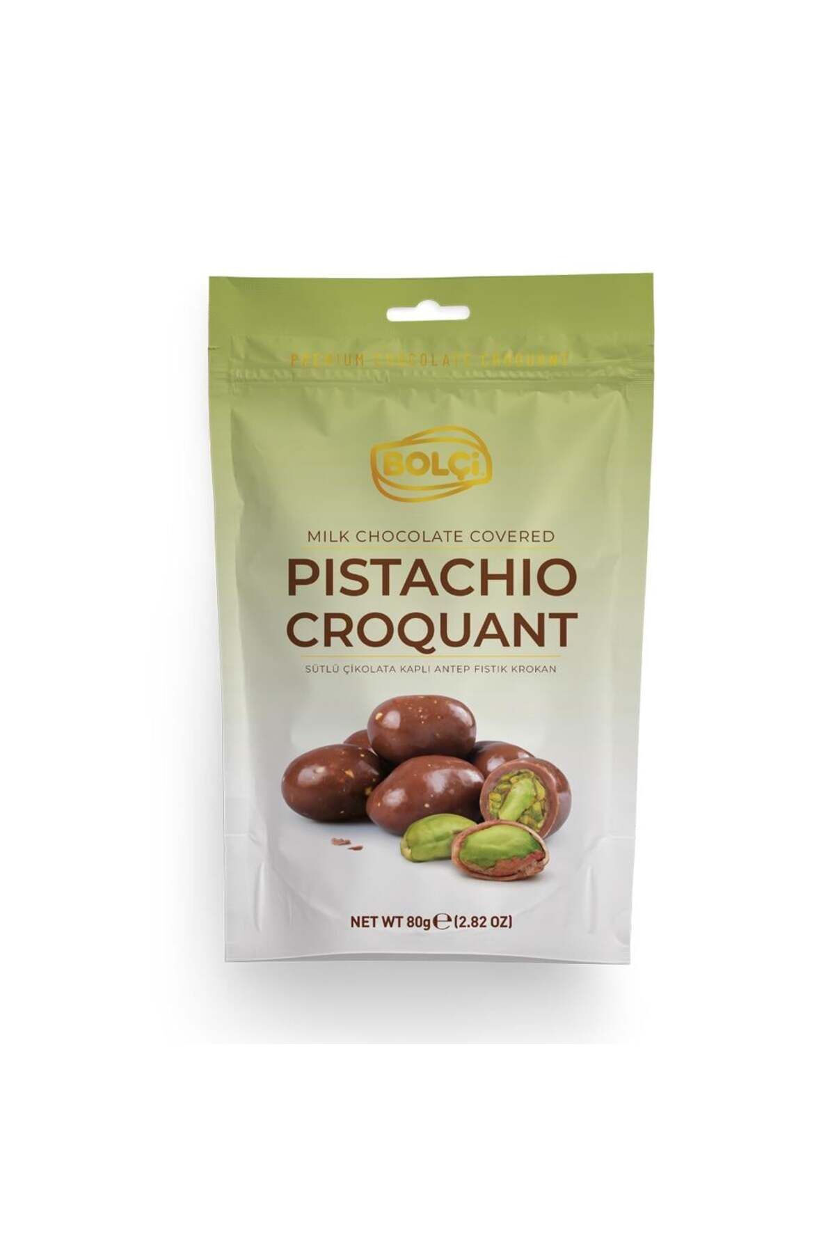 Premium Sütlü Antep Fıstık Krokan 80g