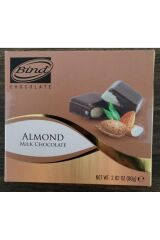 BADEMLİ SÜTLÜ ÇİKOLATALI TABLET 80 GR