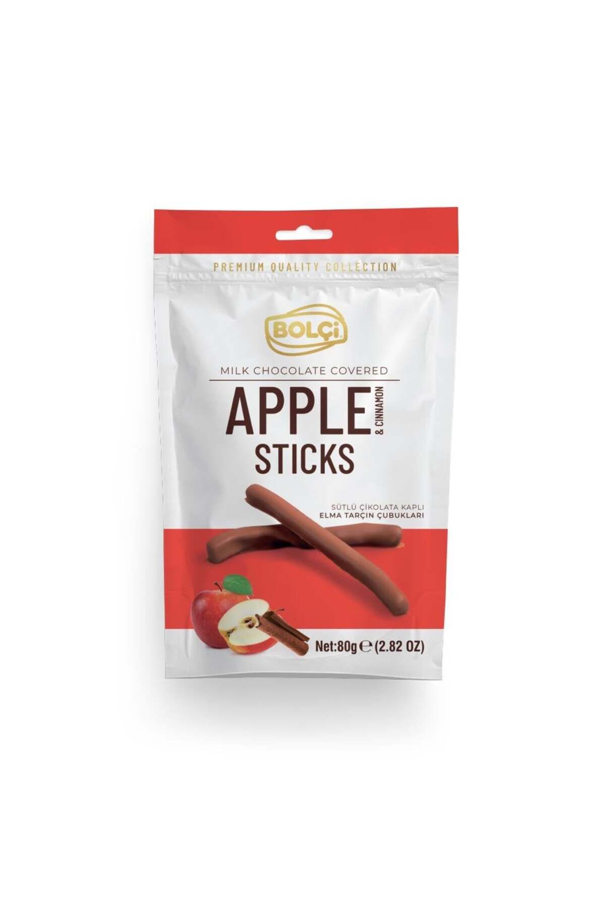 Sütlü Çikolata Kaplı Elma Tarçın Çubuk 80g