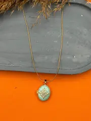 Çelik Kapaklı Kolye 45cm // KOLYE-5559