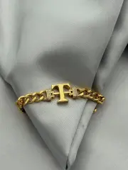 Çelik Harf Bileklik // BILEK-5496