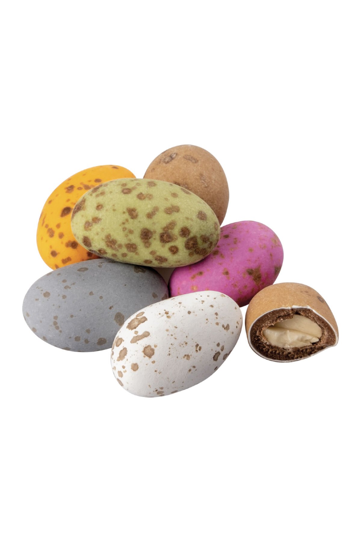 RENKLİ BADEM DRAJE BENEKLİ 500 gr