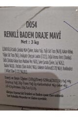 RENKLİ BADEM DRAJE MAVİ 500 gr