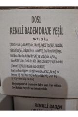RENKLİ BADEM DRAJE YEŞİL 500 gr