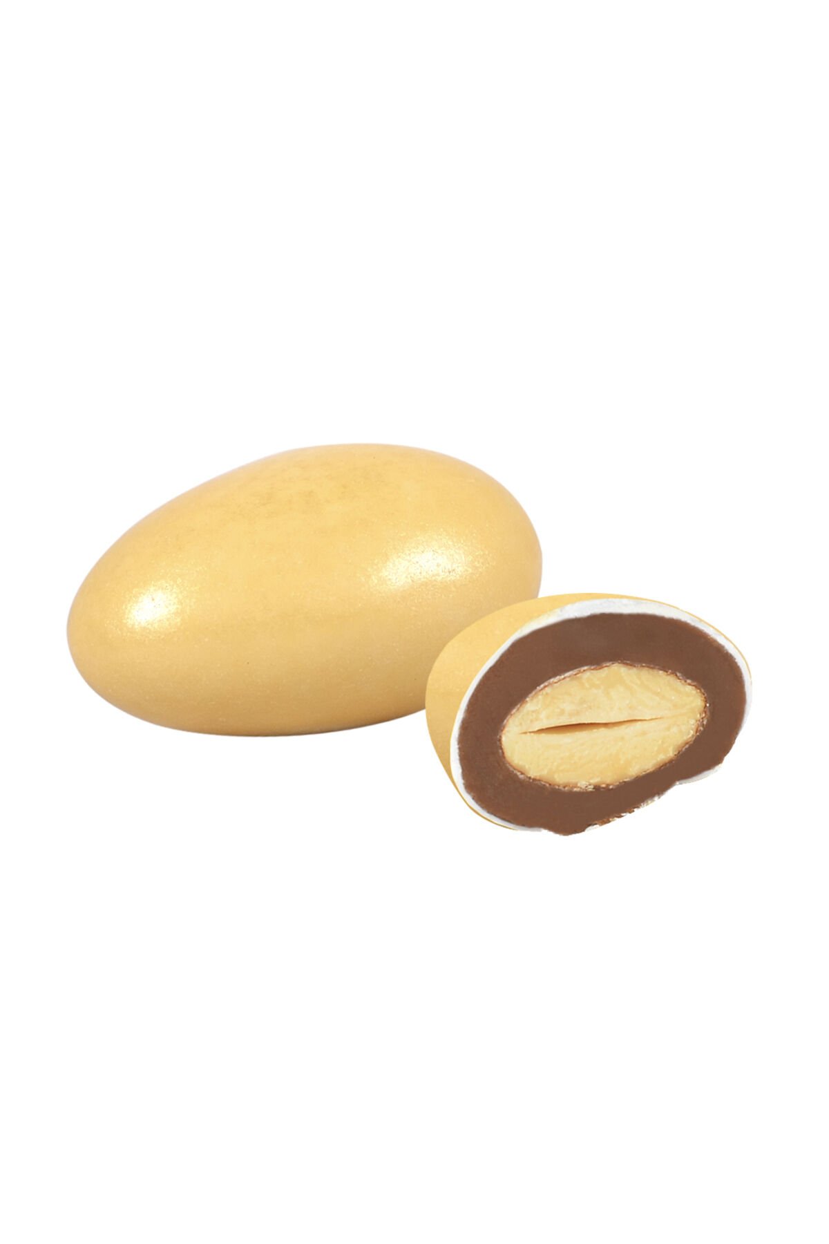 RENKLİ BADEM DRAJE ALTIN SARI 500 gr