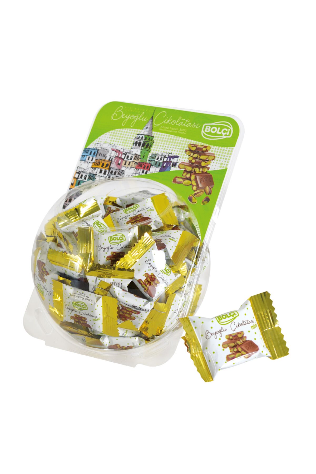 BEYOĞLU ÇİKOLATASI ANTEP FISTIKLI 15 GR