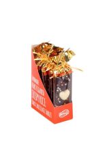 Kalp Desenli - Pirinç Patlaklı Bitter Tablet Çikolata 60g