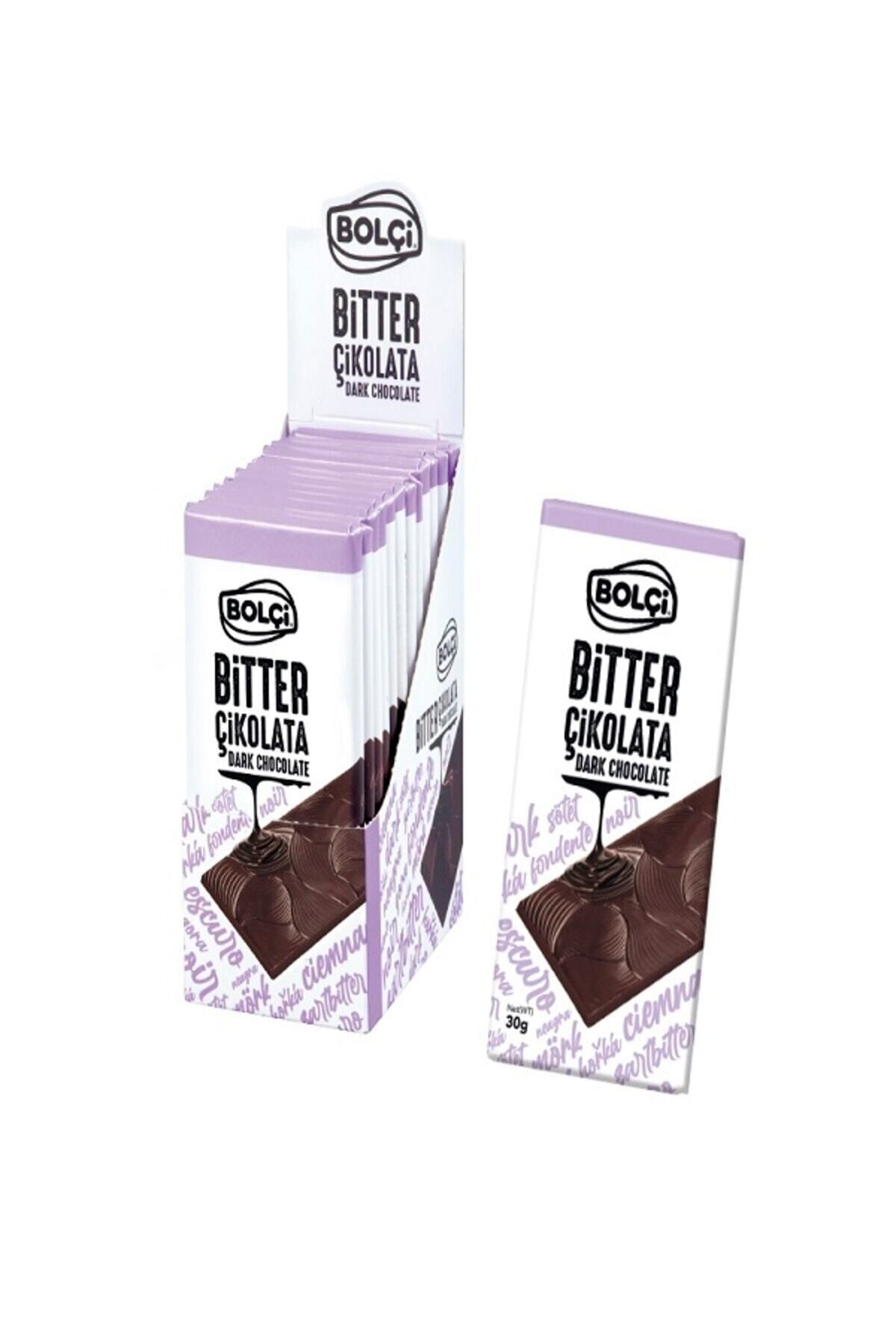 Bitter Tablet Çikolata 30 Gr X12 Adet