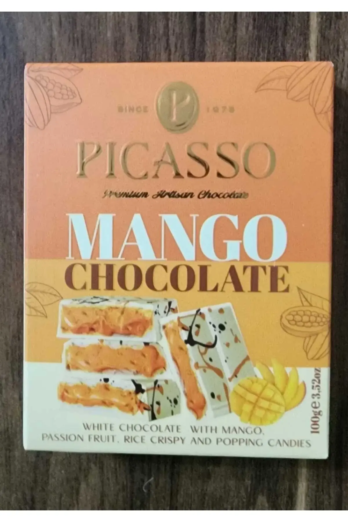 Vanelli  Picasso Mangolu Beyaz Dubai  Çikolatası 100 gr