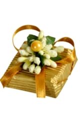 Dekorlu Kare Tomurcuk Altın Renkli 1,8 Kg