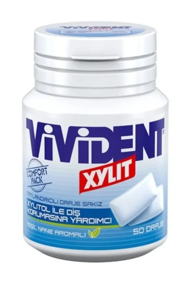 Vivident Xylit Box Yeşil Nane Aromalı Sakız 67 gr