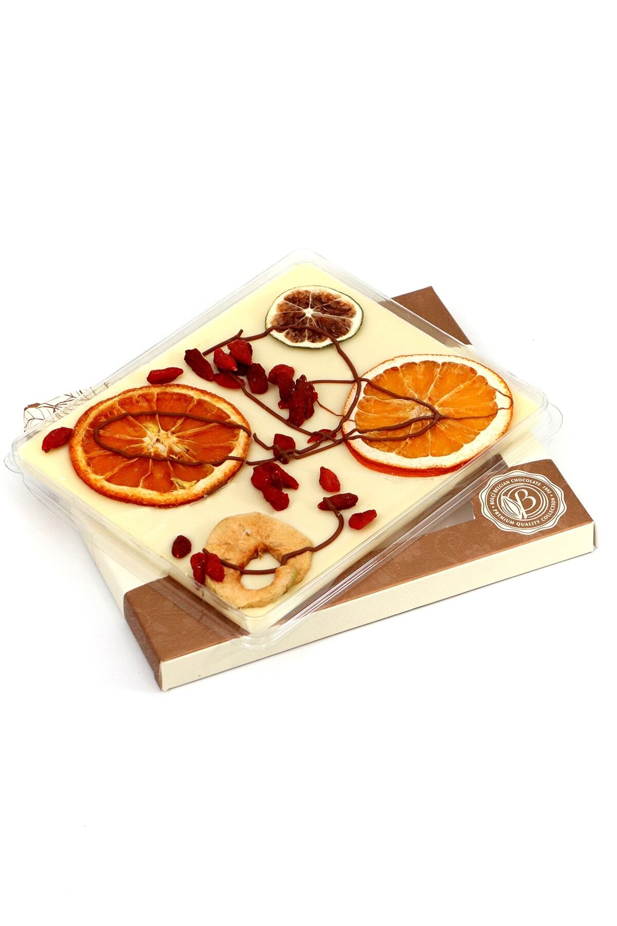 Ck152 Beyaz Fruit Garden Kurutulmuş Karışık Meyveli Çikolata 100 Gr