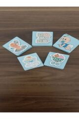 Dekorlu Madlen 13 Gram Mavi * 5 Adet