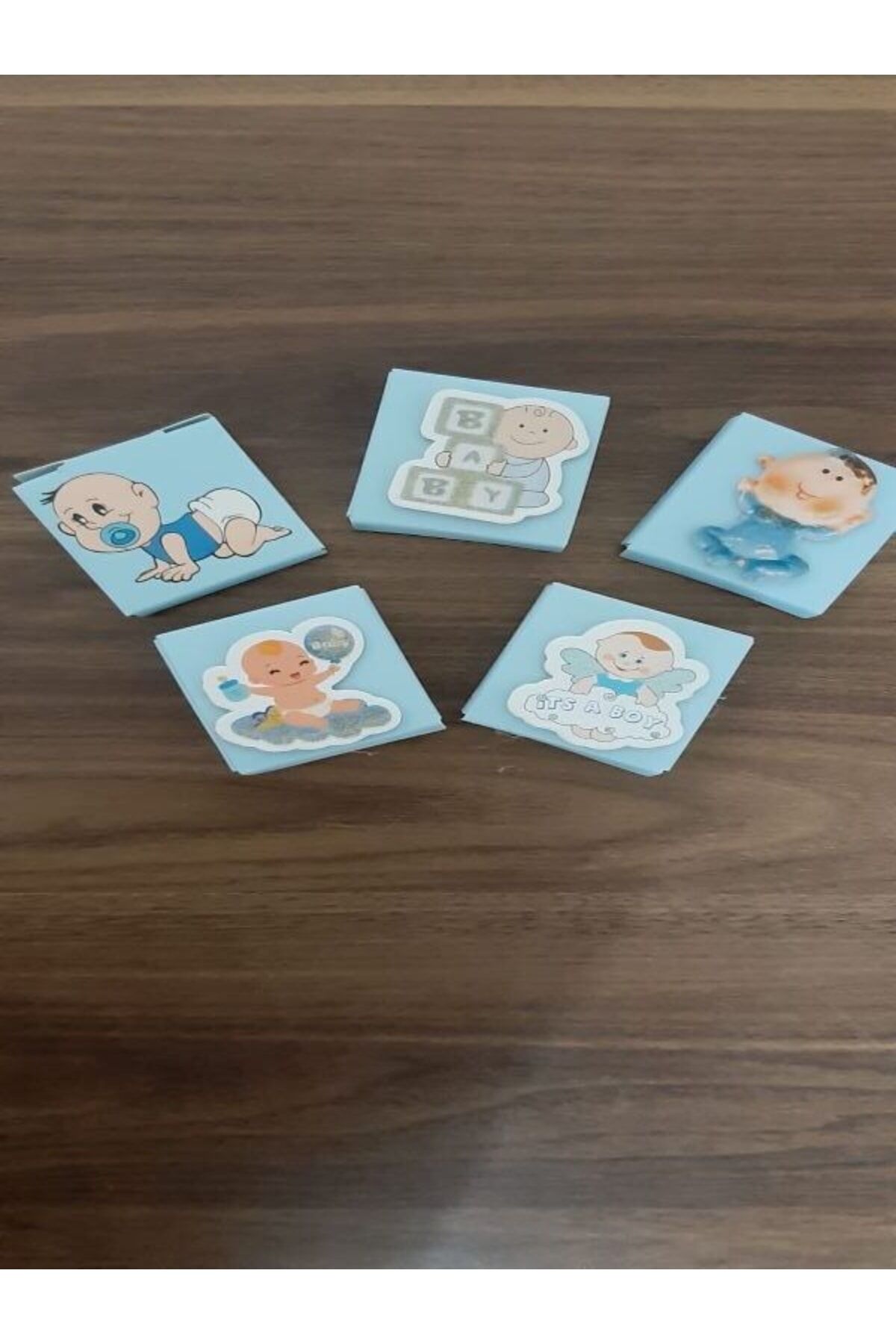 Dekorlu Madlen 13 Gram Mavi * 5 Adet