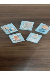 Dekorlu Madlen 13 Gram Mavi * 5 Adet