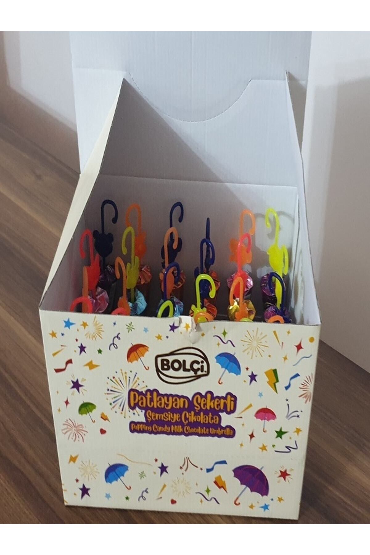 Patlayan Şekerli Sütlü Şemsiye Çikolata 22 Gr X 24 Adet